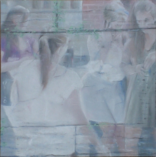Sans titre, pastel sec verni, 20x20, 2013, Clara Cavignaux